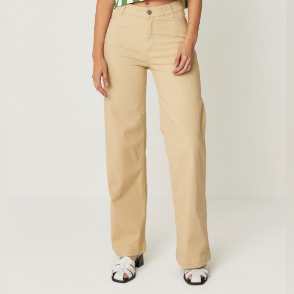 NWT SKFK Ainhize Trouser in Tan - size 6 - $179 MSRP